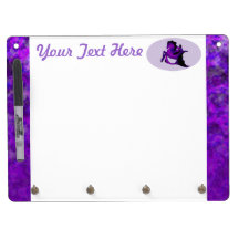 Mörk Amethyst Seahorse Dry Erase Board