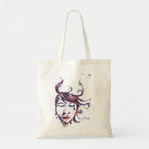 mörk bevattnar tote bags