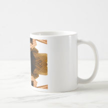 Mörk futuristiskadesign som ska skräddarsy kaffe kopp