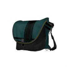 Mörk - grönt messenger bag