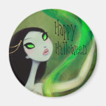 MÖRK HAPPY HALLOWEEN FÖR SAGATECKEN 18 KYLSKÅPS MAGNETER