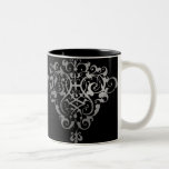 Mörk krusidull kaffe muggar