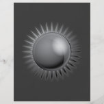 MÖRK METALL METALL svart-sol-vektor för SVART GRÅ  Custom Flyer