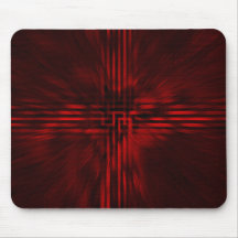 Mörk - röd Cyber Mousepad Mus Matta