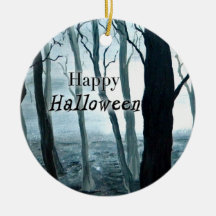 Mörk skogHalloween prydnad Julgranskula
