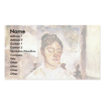 Morkonstnär Countess Adèle De Toulouse-Lautrec Visitkort
