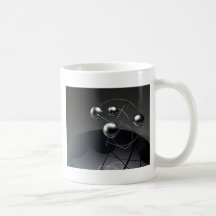 Mörkt flyta för jordklot kaffe koppar
