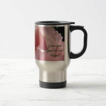 Mormodern är du vår ängel! Kaffemuggrosa ros
