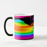 Morphing världskärlek kaffe muggar
