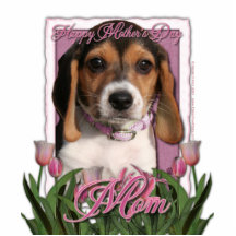 Mors dag - rosa tulpan - Beaglevalp Photo Cut Out