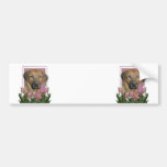 Mors dag - rosa tulpan - Rhodesian Ridgeback Bildekaler