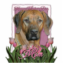 Mors dag - rosa tulpan - Rhodesian Ridgeback Photo Cut Outs
