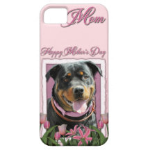 Mors dag - rosa tulpan - Rottweiler - SambaParT iPhone 5 Cover
