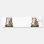 Mors dag - rosa tulpan - Westie Bildekaler