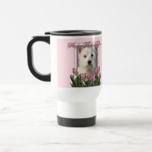 Mors dag - rosa tulpan - Westie Muggar