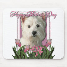 Mors dag - rosa tulpan - Westie Musmatta