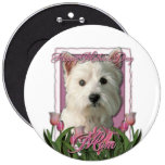 Mors dag - rosa tulpan - Westie Nål