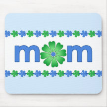 Mors dagblåttvår blommor Mousepad Musmatta