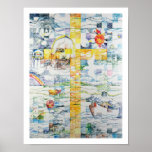 Mosaik av kor print
