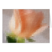 Mosaisk blek - rosasnittet steg änglalik 1 hälsnings kort