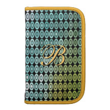 Mosaisk dämpad deppighet- och gröntRickshawfolio Organizers