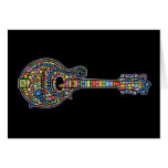 Mosaisk Mandolin Hälsningskort