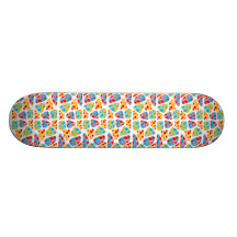 Mosaiskt däck för färgrik cirkus skate board