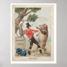 Mose i Kalifornien: Uppsättning-till med en björn  Posters