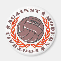 Mot modern fotboll magnet för kylskåp