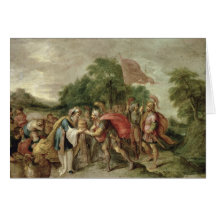 Mötet av Abraham och Melchizedek Kort