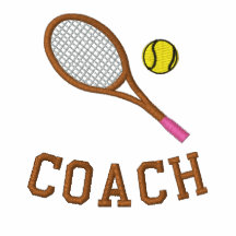 Motiv för tennis för tennislagledare skjorta brode pikétröja