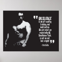 Motivational idrottshallaffisch - Aristotle citati