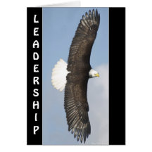 Motivational kort för örndjurlivLEDARSKAP