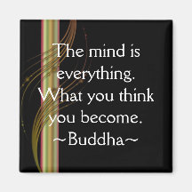 Motivational magnet för Buddha Quotation~ Kylskåps Magneter