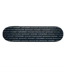 MOTIVATIONAL ORDSTÄV för NAVYBLUE TYPOGRAFI papper Skate Board
