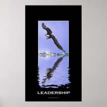 Motivational tryck för amerikanörnLEDARSKAP Affisch