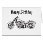 Motorcycle..1 grattis på födelsedagen hälsningskort