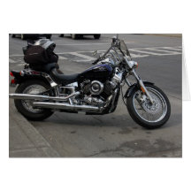 Motorcykel för hälsningkort