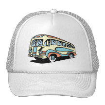 motorisk lagledare för retro buss trucker keps