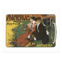 Motoriska Minerva, Antwerp Vykort