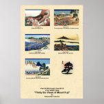Mount Fuji beskådar 36+06 - 36+10 Print