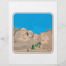 Mount Rushmore Flygblad Designs