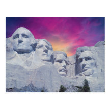 Mount Rushmore South Dakota, USA presidenter Vykort
