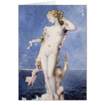 Moureau Aphroditefödelse av Venus Hälsningskort