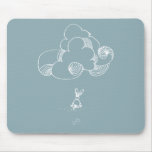 mouse pad bunny blue