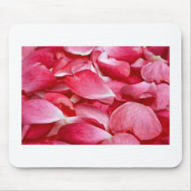 Mousemat vågrät - rosa Petal & gräns Mus Matta