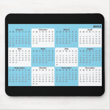 Mousepad 2 kalenderår 2011 musmattor