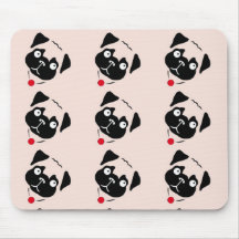 Mousepad för tryck för Boston Terrierhund vågrät Musmatta