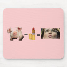 Mousepad/gris + Läppstift = Sara Palin Mus Matta
