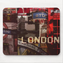 Mousepad landskap London Mus Mattor